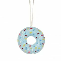 Ohitsperfect Light Blue Doughnut Hanging Ornament Christmas