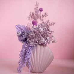 Ohitsperfect Shell Vase Arrangement Lilac