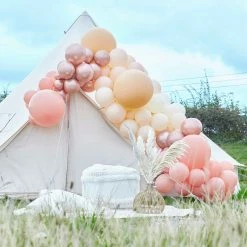 Ohitsperfect Luxe Peach, Nude And Rose Gold Balloon Arch Kit Bridal Shower & Hens
