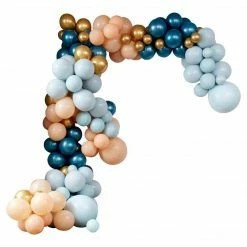 Ohitsperfect Luxe Teal And Gold Chrome Balloon Arch Kit Bridal Shower & Hens