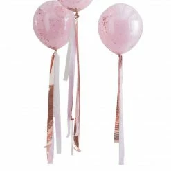 Ohitsperfect Rose Gold And Pink Streamer Balloon Tails Bridal Shower & Hens
