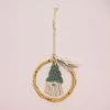 Ohitsperfect Handmade Christmas Macramé Hoop - Sage