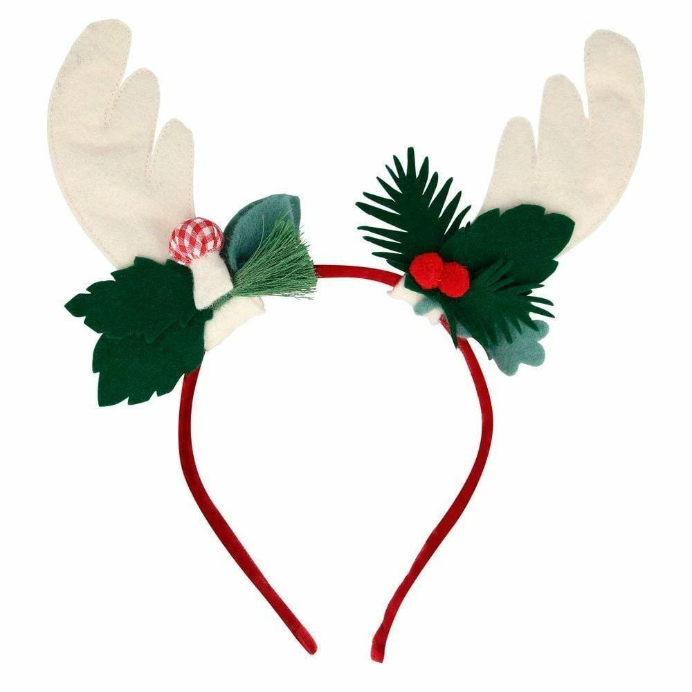 Ohitsperfect Christmas Reindeer Headband With Holly 3 Ohitsperfect Christmas Reindeer Headband With Holly