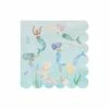 Ohitsperfect Kids Birthday Mermaids Swimming Napkins