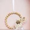 Ohitsperfect Merry Mimosa Beaded Hoop Wreath