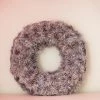 Ohitsperfect Metallic Silver Tinsel Pom Pom Wreath Christmas