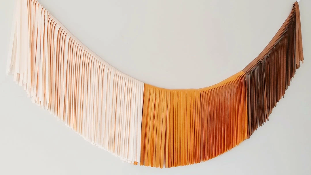 Ohitsperfect Bridal Shower & Hens Fringe Garland - Mocha Combo 4 Ohitsperfect Bridal Shower & Hens Fringe Garland - Mocha Combo