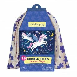 Ohitsperfect Mudpuppy 36 Pc To Go Puzzle – Unicorn Magic Kids Birthday