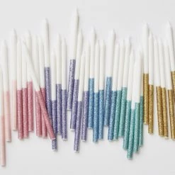 Ohitsperfect Multicolour Dipped Glitter Candles Kids Birthday