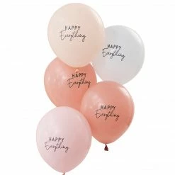Ohitsperfect Muted Pastel Happy Everything Party Balloons Bridal Shower & Hens