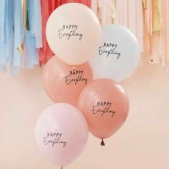 Ohitsperfect Muted Pastel Happy Everything Party Balloons Bridal Shower & Hens