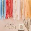 Ohitsperfect Muted Pastel Streamer Ceiling Decoration Bridal Shower & Hens