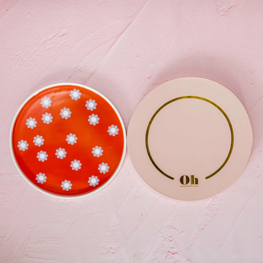 Ohitsperfect Porcelain Plate - Lilac Daisies (Factory Seconds) 4 Ohitsperfect Porcelain Plate - Lilac Daisies (Factory Seconds)