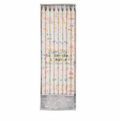 Ohitsperfect Terrazzo Neon Confetti Candles Cake Candles