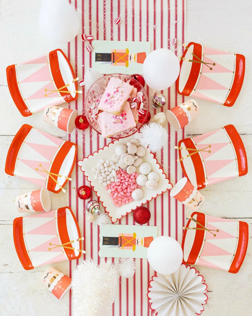 Ohitsperfect Nutcracker Drum Shaped Plate 8pk 4 Ohitsperfect Nutcracker Drum Shaped Plate 8pk