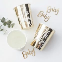 Ohitsperfect OH BABY! Gold Baby Shower Cups