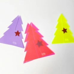 Ohitsperfect Acrylic 3D Christmas Tree With Star - 12inch