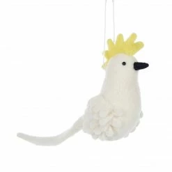 Christmas Wool Cockatoo Hanging Ornament