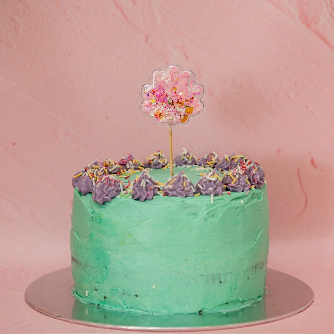 Ohitsperfect Confetti Shell Cake Topper Kids Birthday 4 Ohitsperfect Confetti Shell Cake Topper Kids Birthday