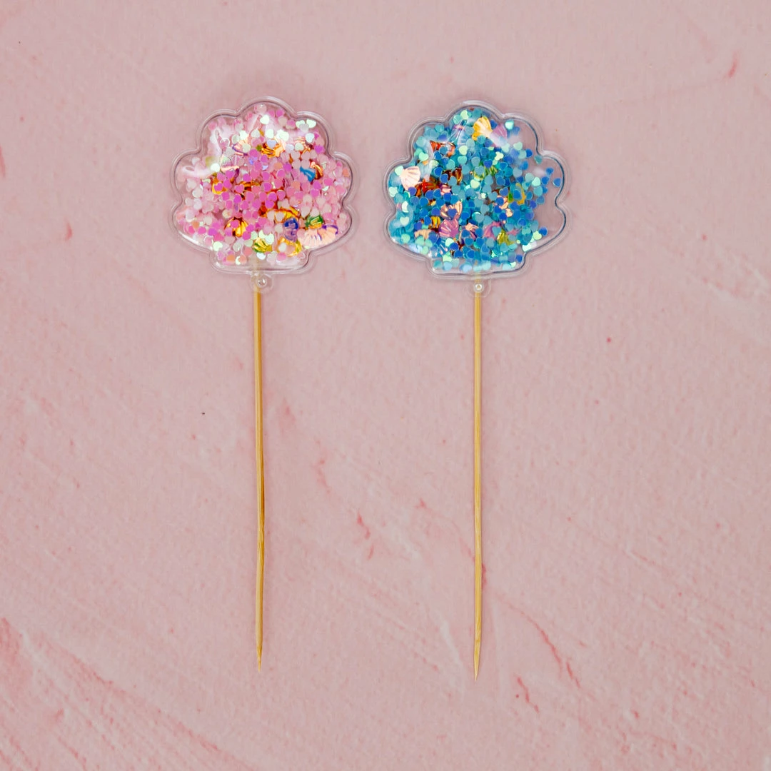 Ohitsperfect Confetti Shell Cake Topper Kids Birthday 3 Ohitsperfect Confetti Shell Cake Topper Kids Birthday