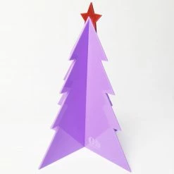 Ohitsperfect Acrylic 3D Christmas Tree With Star - 10 Inch