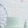 Ohitsperfect Tall Cake Candles - Pearlised White