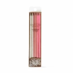 Ohitsperfect Tall Glitter Cake Candles - Pink Kids Birthday