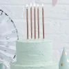 Ohitsperfect Tall Cake Candles - Rose Gold Kids Birthday