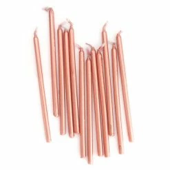 Ohitsperfect Tall Cake Candles - Rose Gold Kids Birthday