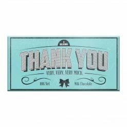 Ohitsperfect Christmas Milk Chocolate Bar - Thank You Blue