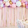 Ohitsperfect Pastel Streamer & Balloon Party Backdrop