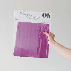 Ohitsperfect Fringe Garland - Pansy Purple Bridal Shower & Hens