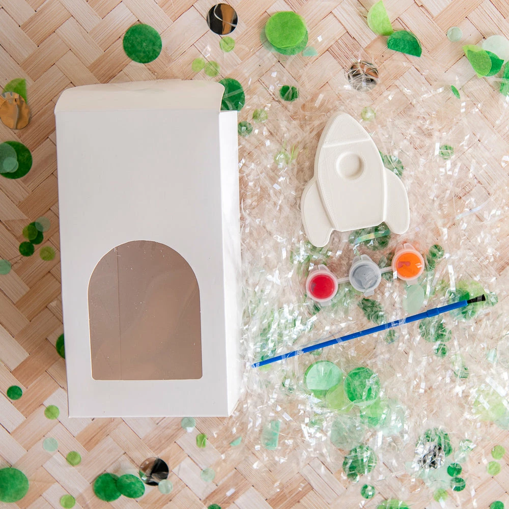 Ohitsperfect Kids Birthday Paint Your Own Plaster Favour - Rocket 3 Ohitsperfect Kids Birthday Paint Your Own Plaster Favour - Rocket