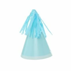 Ohitsperfect Kids Birthday Tassel Pastel Blue Party Hats 10pk