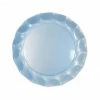 Ohitsperfect Kids Birthday Pearly Blue Wavy Paper Dinner Plate