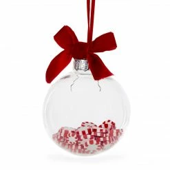 Christmas Peppermint Filled Bauble