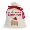 Ohitsperfect Pet Santa Sack – Dogs Love Santa