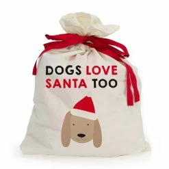 Ohitsperfect Pet Santa Sack – Dogs Love Santa