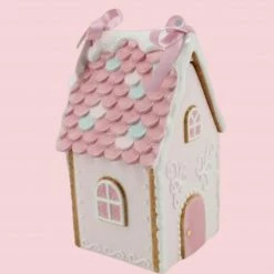 Ohitsperfect Pink Gingerbread House Christmas