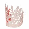 Ohitsperfect Pink Floral Glitter Crowns (8 Set) Kids Birthday
