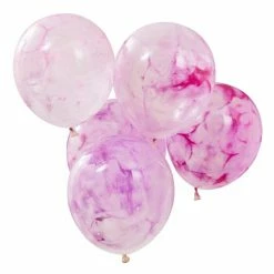 Ohitsperfect Pink Paint Marble Balloons Bridal Shower & Hens