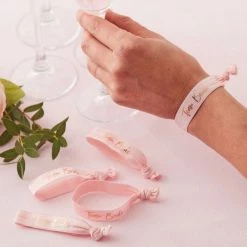 Ohitsperfect Pink Team Bride Hen Party Wrist Bands