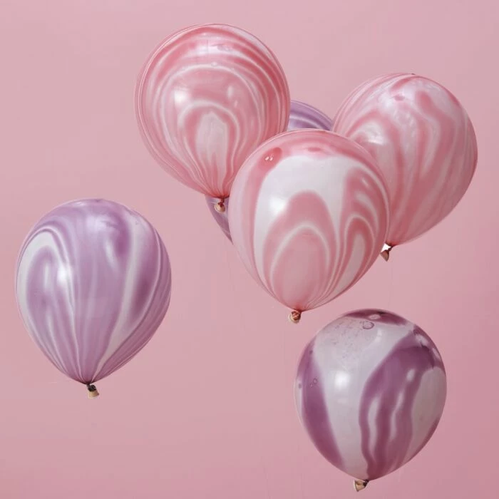 Ohitsperfect Kids Birthday Pink And Purple Marble Balloons 3 Ohitsperfect Kids Birthday Pink And Purple Marble Balloons
