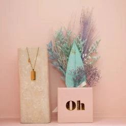 Ohitsperfect Bloom Bar Zodiac Necklace And Posy Gift Box - Pisces