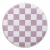 Ohitsperfect Porcelain Plates Porcelain Plate - Lilac Checkered