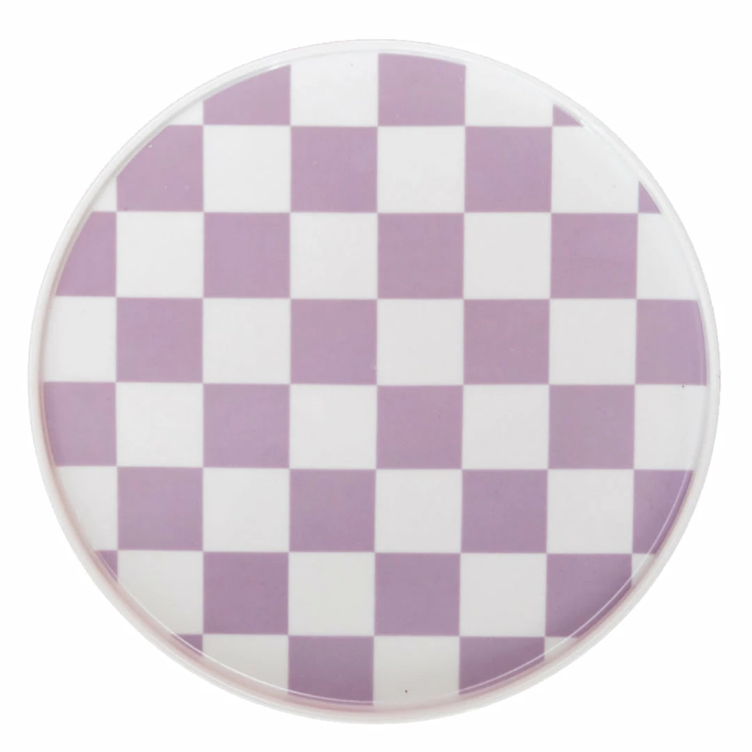 Ohitsperfect Porcelain Plate - Lilac Checkered (Factory Seconds) Porcelain Plates 3 Ohitsperfect Porcelain Plate - Lilac Checkered (Factory Seconds) Porcelain Plates