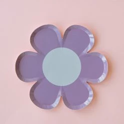 Ohitsperfect Rainbow Bloom Daisy Side Plate Purple 8pk