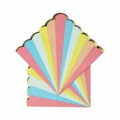 Ohitsperfect Rainbow Candy Striped Paper Napkins