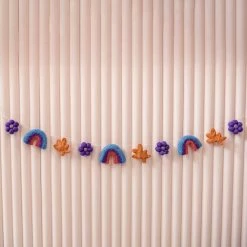 Ohitsperfect Kids Birthday Rainbow And Blooms Felt Banner