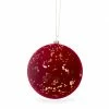 Christmas Red Velvet Speckle Bauble